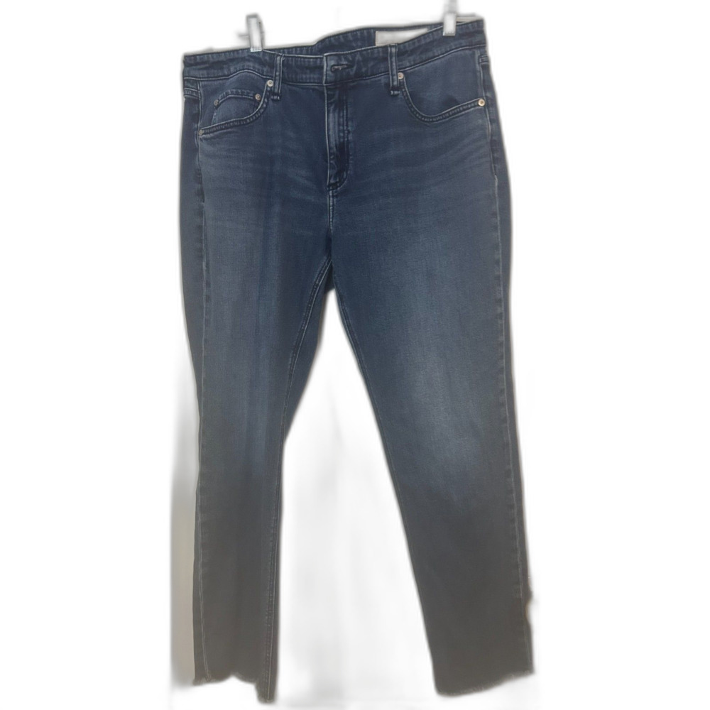 NWOT Rag And Bone 33 Women's Dre Low Rise Slim Boyfriend Jeans Emblem Pocket
